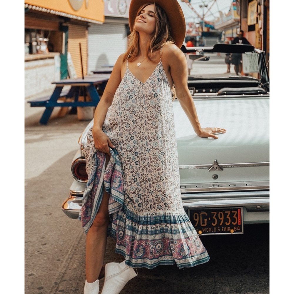 Spell And The Gypsy Dahlia Strappy Dusty Blue